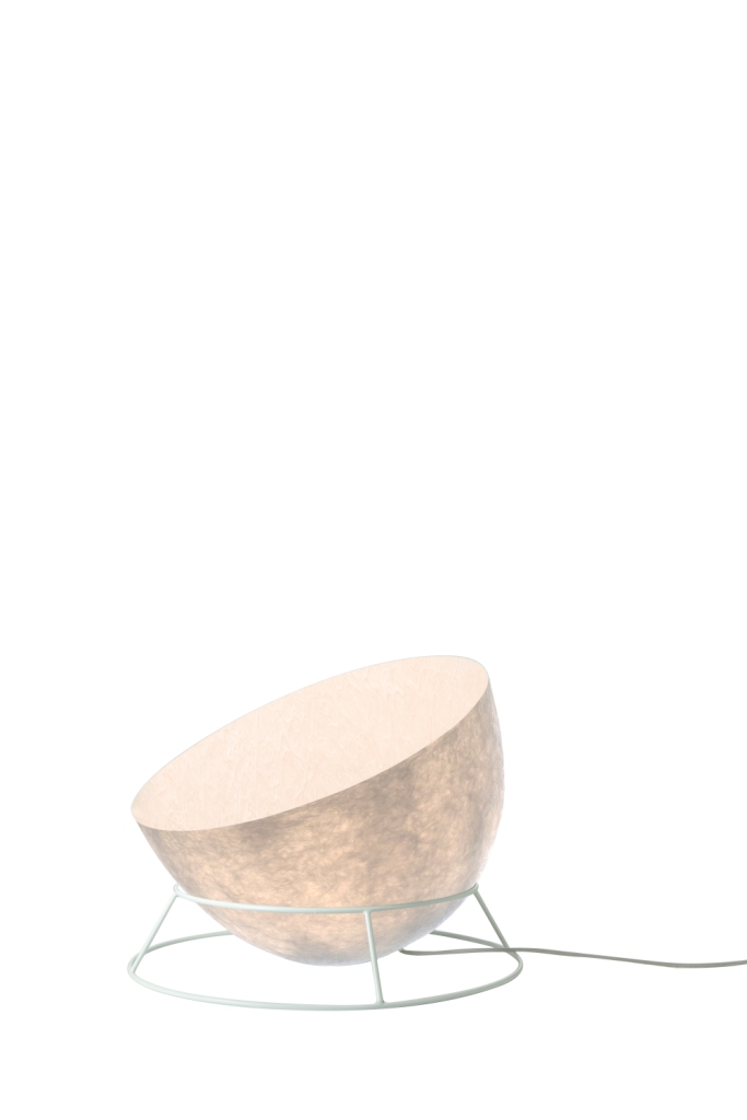 Floor Lamp H2O F Nebulite In-Es Artdesign Collection Luna Color White Size 27,5 Cm Diam. 46 Cm